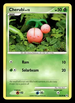 Cherubi 60/99 Common Arceus Pokemon LP - Image 1