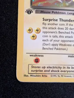 2000 Pokemon Team Rocket First Edition Dark Raichu Holo #83/82 SWIRL - Image 5