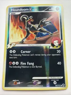 Houndoom 65/111 Pokemon Rising Rivals LP Reverse Holo - Image 1