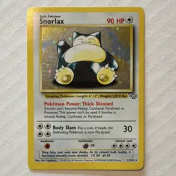 Pokemon Snorlax Jungle Holo Rare 11/64 1999 90 HP Wizards of the Coast English - Image 1
