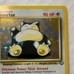 Pokemon Snorlax Jungle Holo Rare 11/64 1999 90 HP Wizards of the Coast English - Image 4