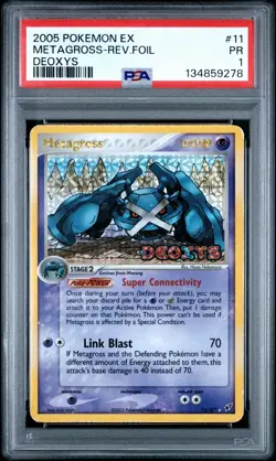 PSA 1 Metagross 11/107 Reverse Holo Foil Stamped EX Deoxys 2005 Pokemon PR - Image 1