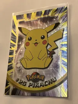 Pikachu #25 1999 Topps Foil Pokemon TV Animation Near Mint EXCELLENT 10/10 - Image 3
