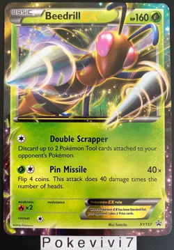 Carte Pokemon BEEDRILL XY157 Ultra Rare EX PROMO XY ENGLISH OCCASION - Image 1