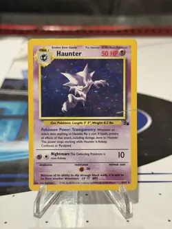 Pokemon Haunter #6 Fossil Set Holo Rare 1999 WOTC - Image 1