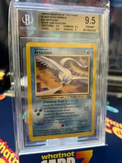 2000 Pokemon (WOTC) Promo Black Star Articuno #22 Aoki Error BGS 9.5 - Image 1