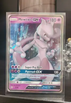 Pokemon TCG Mewtwo GX Hidden Fates 31/68 Holo Ultra Rare Mewtwo Stamped NM - Image 1
