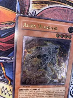 Yugioh! Alien Warrior- 1st Edition - POTD-EN027 - Ultimate Rare - MP Yugioh - Image 4