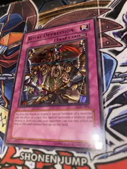 Yugioh Royal Oppression LOD-091 Rare Unlimited Trap NM - Image 2