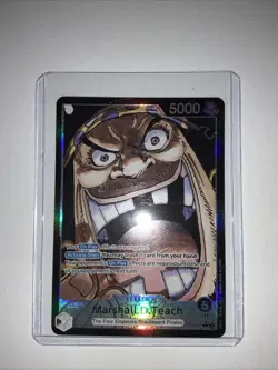 Marshall D. Teach Alt Art Emperors in the New World OP09-081 One Piece TCG - Image 1