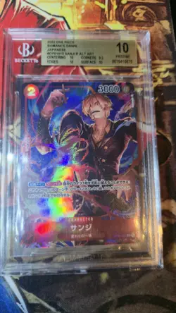 One Piece 2022 Romance Dawn Sanji OP01-013 Alternate Art BGS 10 Japanese - Image 1