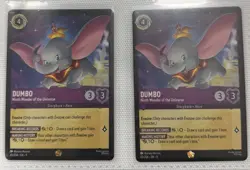Disney Lorcana Dumbo Ninth Wonder of the Universe Legendary Regular Lot - Image 1