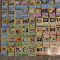 Pokemon Vintage Card Lot, Jungle, Fossil, Team Rocket Pikachu Promo - 73 Cards - Image 1
