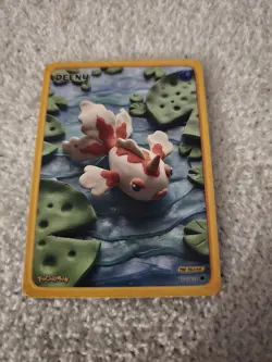 Goldeen PoClayMon Card Pre Release Non Tcg Fan Art Set - Image 1