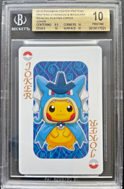 Pokemon Poncho Pikachu Gyarados Full Art Joker Playing Card 2015 BGS 10 Pristine - Image 1