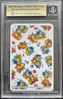 Pokemon Poncho Pikachu Gyarados Full Art Joker Playing Card 2015 BGS 10 Pristine - Image 2