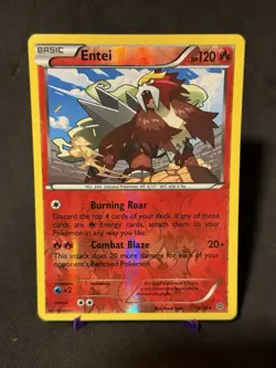 Entei Holo Rare Ancient Origins Pokemon TCG Card 14/98 - Image 1
