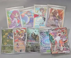 Pokemon TCG Trainer & Pokemon Card Lot Full Art Foil Lacey Kofu Tyme 9 - Image 1