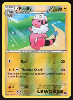 Flaaffy - 39/114 - Uncommon Reverse Holo - Steam Siege - Pokemon Card - Image 1
