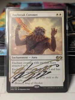 MTG Daybreak Coronet - Ultimate Masters - SHADOW SIGNED BY ARTIST - Image 1
