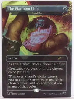 The Platinum Chip [New, Near Mint] *Rainbow Foil* {Fallout SLD} - Image 1