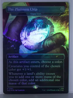 The Platinum Chip [New, Near Mint] *Rainbow Foil* {Fallout SLD} - Image 2