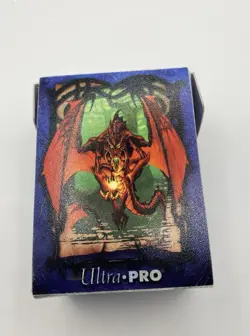 Vintage 90's Rare Magic The Gathering Pro Tournament Deck Box Rathi Dragon Art - Image 2