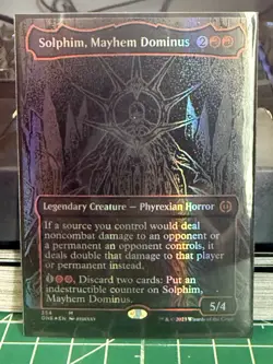 Solphim, Mayhem Dominus (Oil Slick Raised Foil) Phyrexia: All Will Be One Foil - Image 1