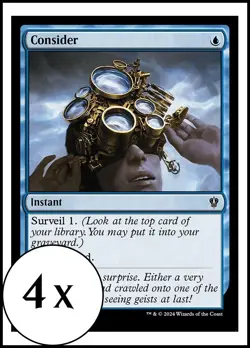 MTG - 4 x Consider - Playset of 4 - Karlov Manor Commander - Image 1