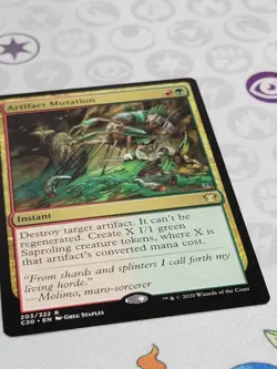 C2784 MAGIC MTG COMMANDER 2020 ARTIFACT MUTATION #203 LP RARE - Image 2