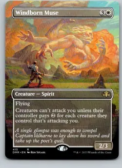 Windborn Muse (Borderless) Dominaria Remastered Regular - Image 1