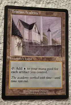 Tolarian Academy Urza's Saga LP Lightly Played MTG Magic the Gathering - Image 2