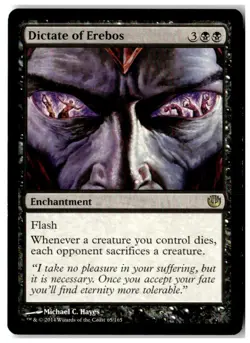 MTG Dictate of Erebos - Journey Into Nyx Moderately Played English - Image 1