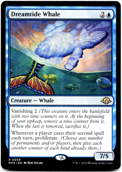 Dreamtide Whale [Modern Horizons 3] Regular Mtg Magic The Gathering NM - Image 1