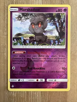 Marshadow - 81/214 - Reverse Holo Rare LP, English Pokemon Unbroken Bonds - Image 1