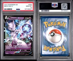 2022 Pokemon Go Mewtwo V 30/78 PSA 10 Gem MT 30 #30 - Image 3
