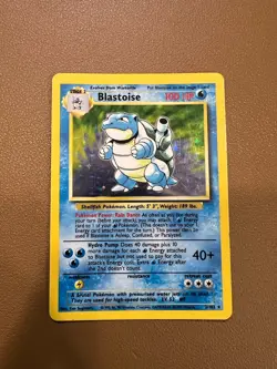 1999 Pokemon Blastoise Holo Rare Base Set, 2/102 - Image 1