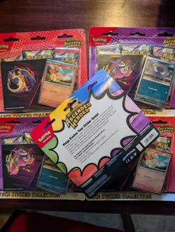 5x Pokemon Ascended Heroes Tech Sticker Collection Packs (exact 5 pictured) - Image 2