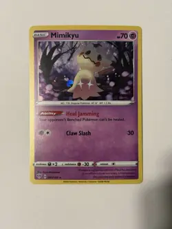 Pokemon TCG Mimikyu Darkness Ablaze 081/189 Cosmos Holo Rare - Near Mint! - Image 2