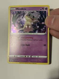 Pokemon TCG Mimikyu Darkness Ablaze 081/189 Cosmos Holo Rare - Near Mint! - Image 3