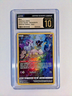 Pokemon Mew Crown Zenith GG10/GG70 CGC 10 Pristine - Image 1