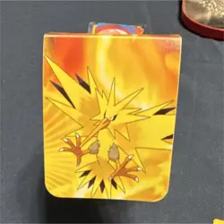 Pokemon Zapdos Deck Box Standard Size Card Storage W/Zapdos divider - Image 1