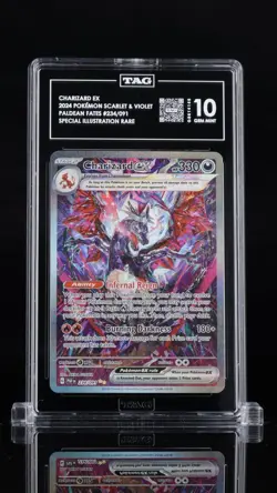 Pokemon TCG Charizard EX Paldean Fates Sir 234/091 TAG 10 Gem Mint - Image 1
