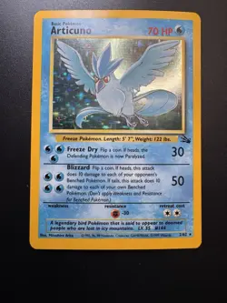 Pokemon Articuno 2/62 Holo Rare Fossil Set 1999 Pokemon TCG WOTC Vintage - NM ❄ - Image 1