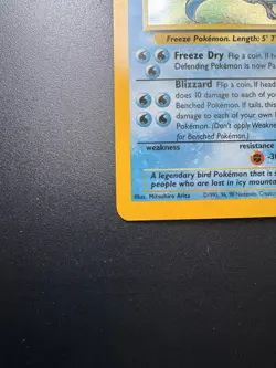 Pokemon Articuno 2/62 Holo Rare Fossil Set 1999 Pokemon TCG WOTC Vintage - NM ❄ - Image 3