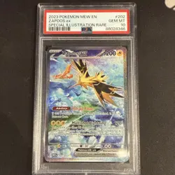 Pokemon 151 Zapdos 202/165 Special Illustration Rare SIR Gem Mint PSA 10 - Image 1