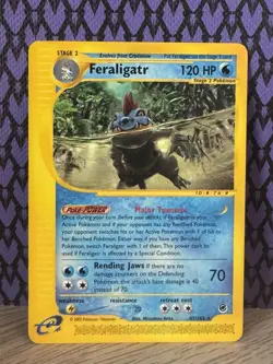 Pokemon TCG Feraligatr 47/165 Expedition Base Set Rare English 2002 Vintage - Image 1