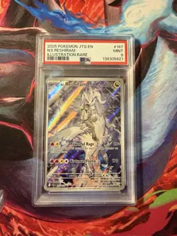 Pokemon Journey Together N’s Reshiram 167/159 Illustration Rare PSA 9 - Image 1