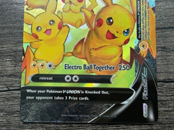 POKEMON FULL ART PIKACHU V UNION SWSH142 BLACK STAR PROMO LP-NM - Image 3