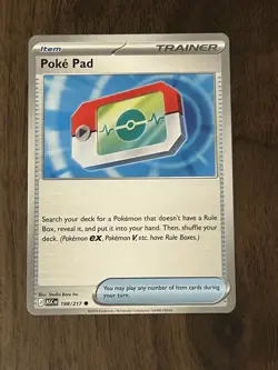 Poke Pad | 198/217 | Ascended Heroes | Pokemon Trainer | Pack Fresh -Ships PWE- - Image 1